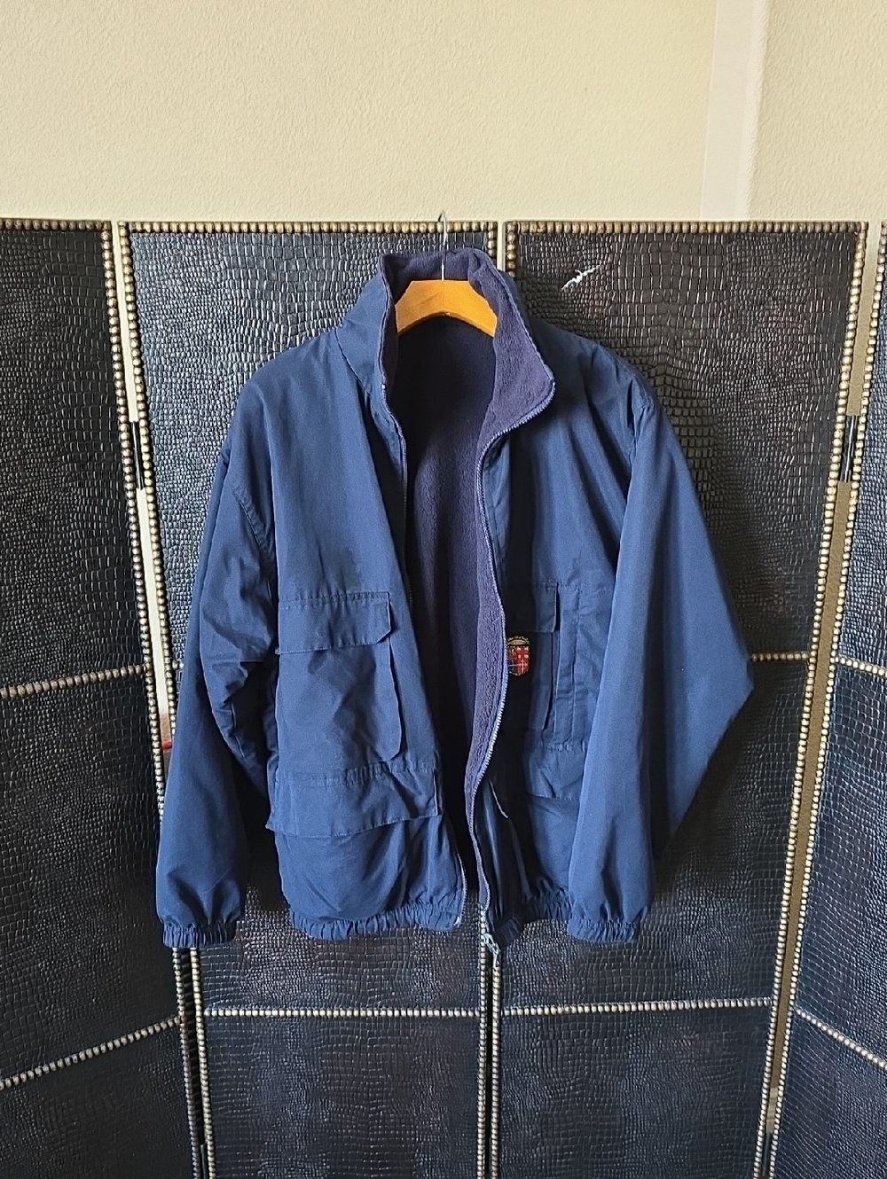 Venezia Navy Blue Reversable  Jacket
